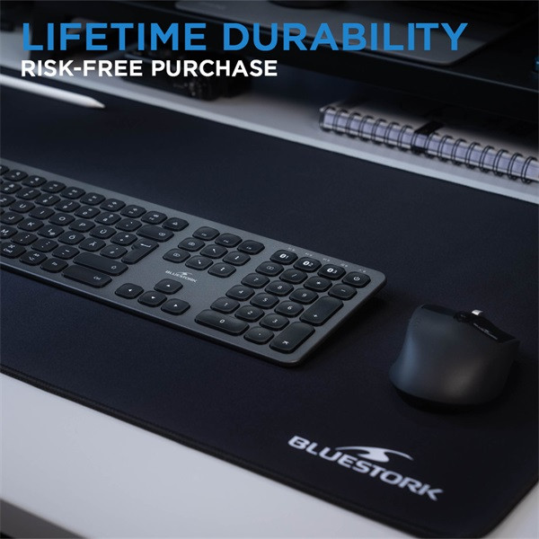 Bluestork egérpad - bs-pad-xxl (900x450x2mm, fekete)
