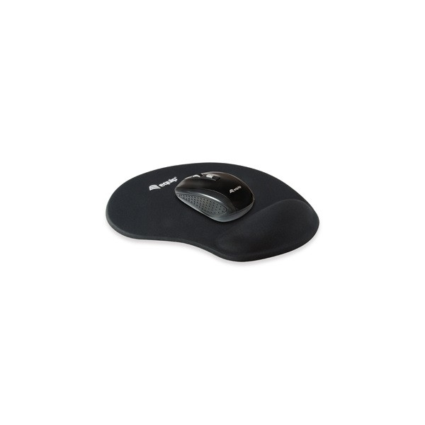 Equip-life egérpad - 245014 (szövet, csúszásmentes, 230 x 200 x 20mm, csuklótámasz, fekete)