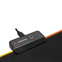 Rampage egérpad - mp-21 (252*328*3mm; fekete, rgb led)