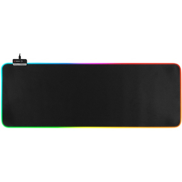 Rampage egérpad - mp-22 (300*800*3mm; fekete, rgb led)
