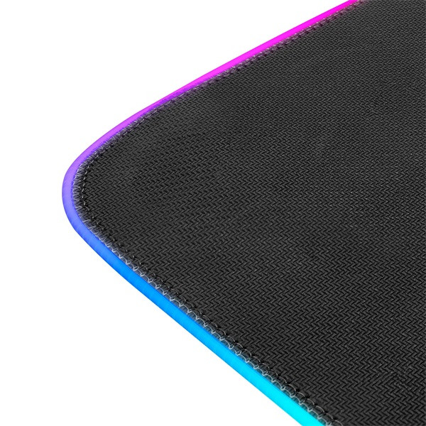 Rampage egérpad - mp-22 (300*800*3mm; fekete, rgb led)