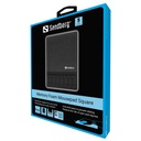 Sandberg egérpad - memory foam mousepad square (memória habos csuklótámasz fekete)