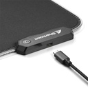 Sharkoon egérpad - 1337 gaming mat rgb v2 360 (360 x 270 x 3 mm, rgb led, lecsatlakoztatható usb kábel, fekete)