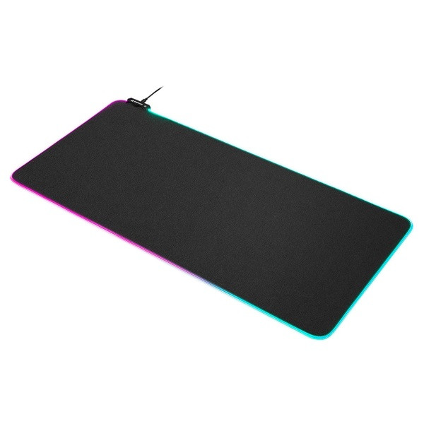 Sharkoon egérpad - 1337 gaming mat rgb v2 900 (900 x 425 x 3 mm, rgb led, lecsatlakoztatható usb kábel, fekete)