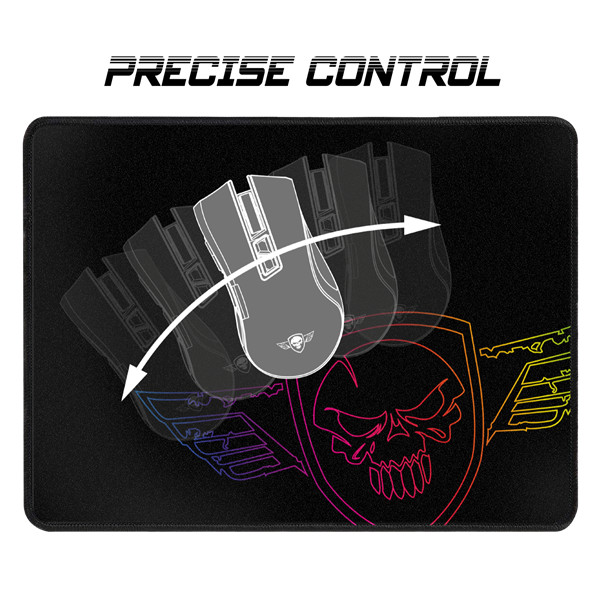 Spirit of gamer egérpad - darkskull mouse pad - king size (430 x 330 x 3mm; varrott szélek; fekete)
