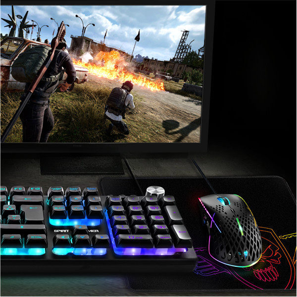 Spirit of gamer egérpad - darkskull mouse pad - king size (430 x 330 x 3mm; varrott szélek; fekete)