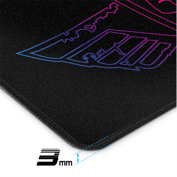 Spirit of gamer egérpad - darkskull mouse pad - king size (430 x 330 x 3mm; varrott szélek; fekete)