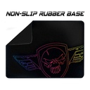 Spirit of gamer egérpad - darkskull mouse pad - m (330 x 240 x 3mm; varrott szélek; fekete)