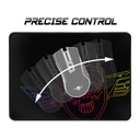 Spirit of gamer egérpad - darkskull mouse pad - m (330 x 240 x 3mm; varrott szélek; fekete)