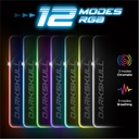 Spirit of gamer egérpad - darkskull rgb mouse pad xxxl (rgb háttérvilágítás, usb hub, 900 x 400 x 4mm; fekete)