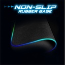 Spirit of gamer egérpad - darkskull rgb mouse pad xxxl (rgb háttérvilágítás, usb hub, 900 x 400 x 4mm; fekete)