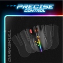 Spirit of gamer egérpad - darkskull rgb mouse pad xxxl (rgb háttérvilágítás, usb hub, 900 x 400 x 4mm; fekete)