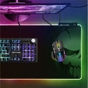 Spirit of gamer egérpad - darkskull rgb mouse pad xxxl (rgb háttérvilágítás, usb hub, 900 x 400 x 4mm; fekete)
