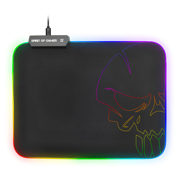 Spirit of gamer egérpad - rgb medium (rgb háttérvilágítás, 350 x 255 x 3mm; fekete)