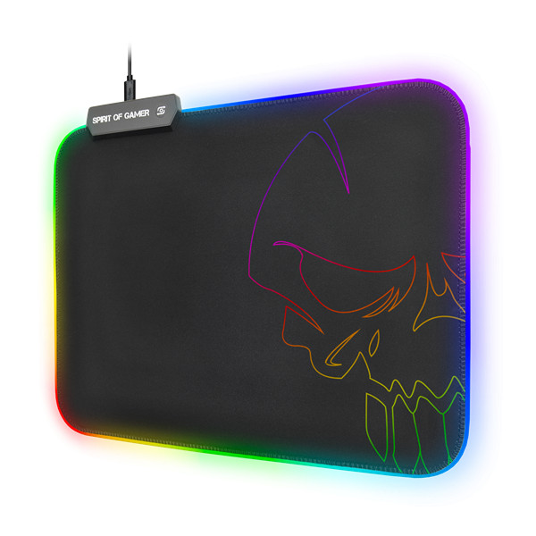 Spirit of gamer egérpad - rgb medium (rgb háttérvilágítás, 350 x 255 x 3mm; fekete)