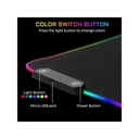 The g-lab egérpad - pa rubidium (800x300x3mm; fekete, extra usb, vízálló, rgb led)