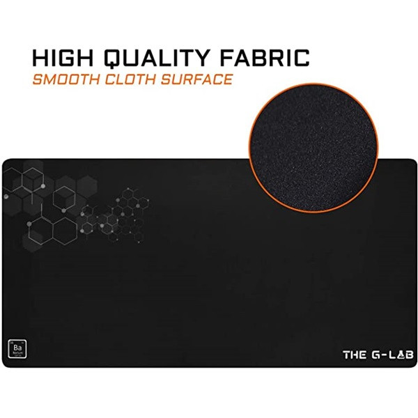 The g-lab egérpad - pad barium xxl (900x450x2mm, vízálló, fekete)