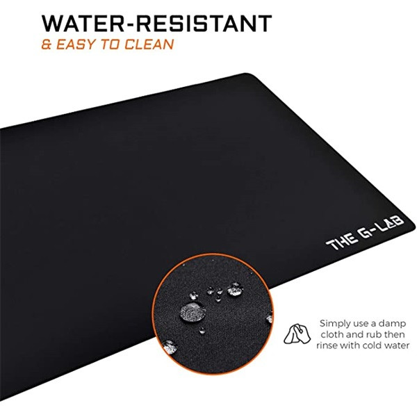 The g-lab egérpad - pad barium xxl (900x450x2mm, vízálló, fekete)