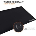 The g-lab egérpad - pad barium xxl (900x450x2mm, vízálló, fekete)