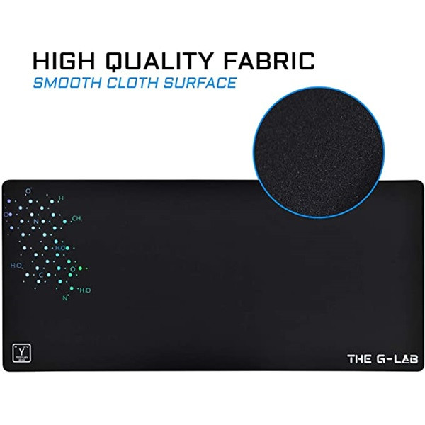 The g-lab egérpad - pad yttrium xxl (900x400x4mm, vízálló, fekete)
