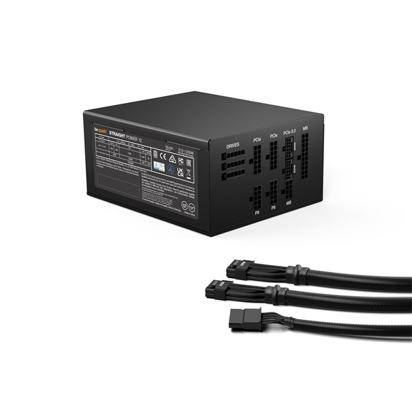 Be quiet! Tápegység 1200w - straight power 12 platinum (80+ platinum, atx3.0, moduláris, fekete)