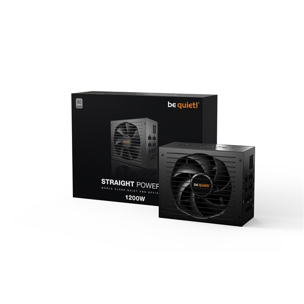 Be quiet! Tápegység 1200w - straight power 12 platinum (80+ platinum, atx3.0, moduláris, fekete)