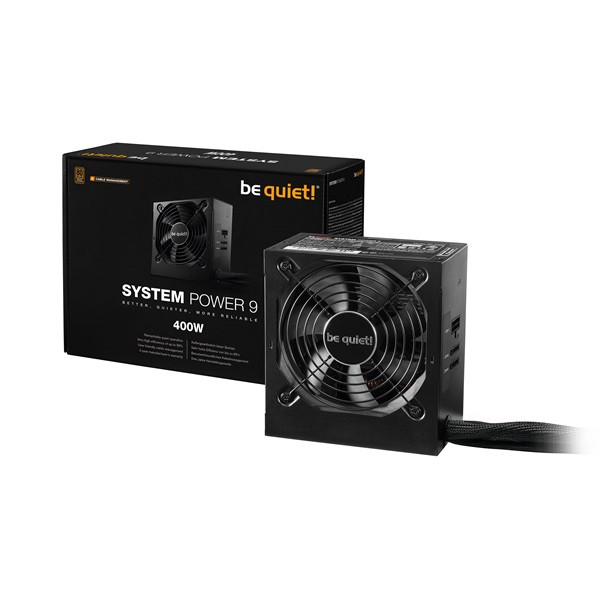 Be quiet! Tápegység 400w - system power 9 cm (80+ bronze, fekete)
