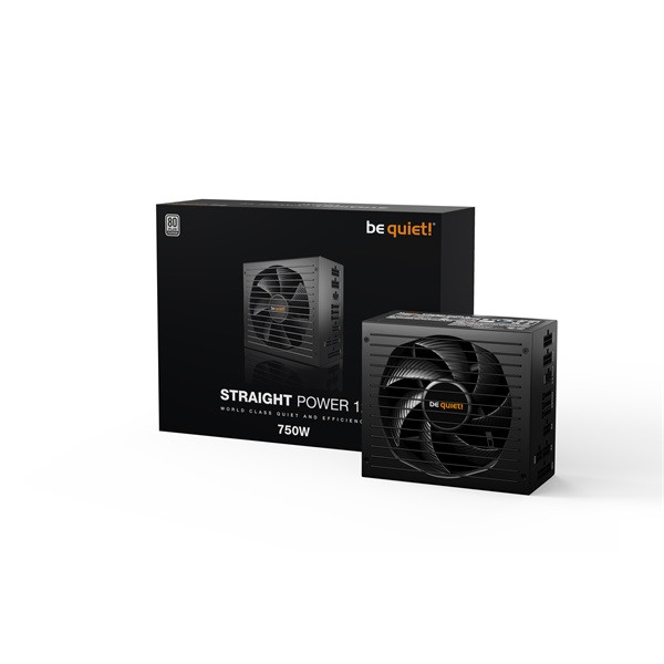 Be quiet! Tápegység 750w - straight power 12 platinum (80+ platinum, atx3.0, moduláris, fekete)