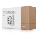 Deepcool tápegység 1000w - px1000-g wh eu (80 plus gold, atx3.0,  aktív pfc, full moduláris, fehér)