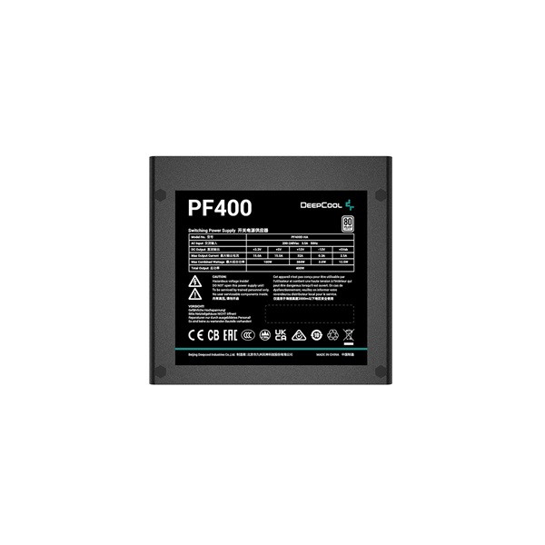 Deepcool tápegység 400w - pf400 (80 plus, aktív pfc, 12cm )