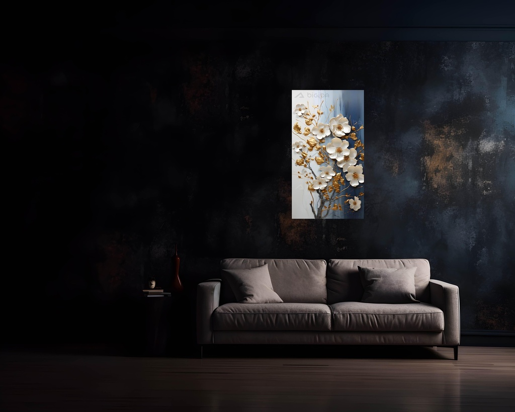 Elegant Blossoms in Gold