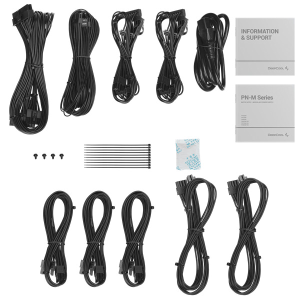 Deepcool tápegység 850w - pn850-m (80 plus gold, atx3.1, pci-e 5.1, aktív pfc, full moduláris, 12cm)