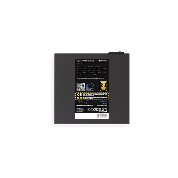 Endorfy tápegység - supremo fm5 gold 650 w (80+ gold, 12cm, fekete)