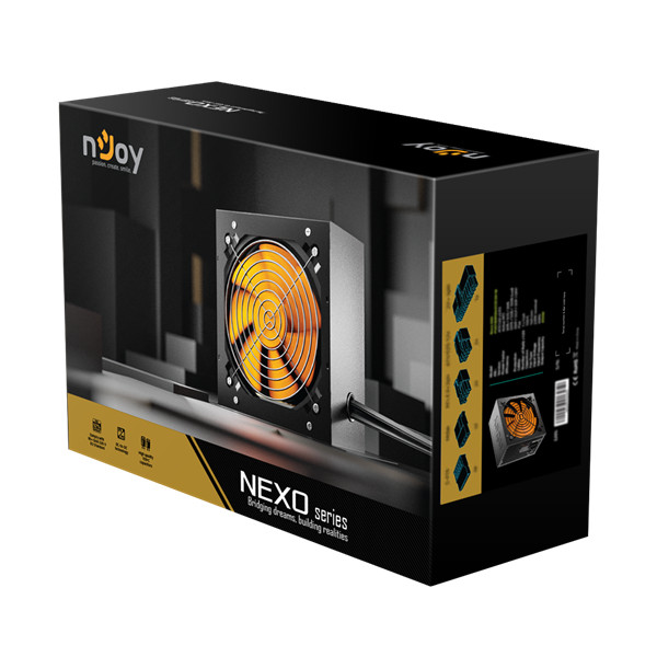 Njoy tápegység 650w - nexo 650 (80 plus gold, aktív pfc, 12cm)