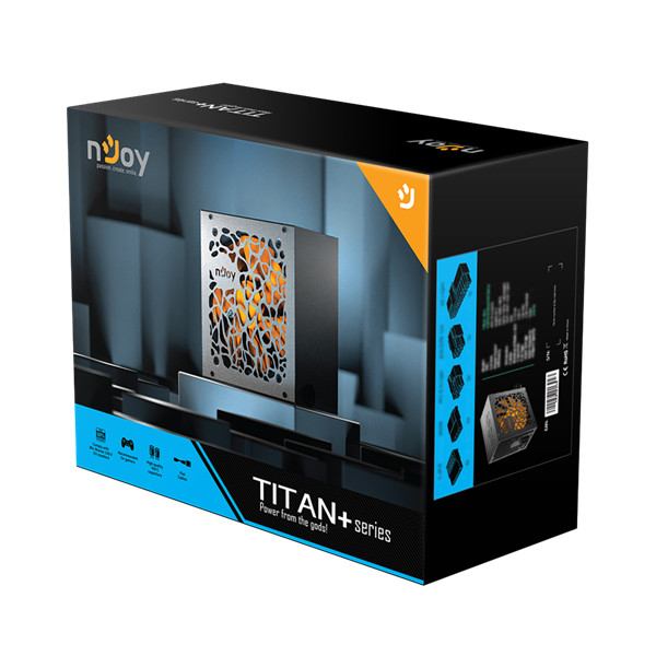 Njoy tápegység 650w - titan+ 650 (80 plus bronze, aktív pfc, 12cm)