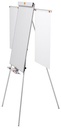 Flipchart tábla, mágneses felület, 2 db segédkarral, NOBO "Essentials", fehér