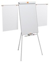 Flipchart tábla, mágneses felület, 2 db segédkarral, NOBO "Essentials", fehér