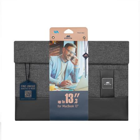 Notebook tok, 13,3", MacBook Pro/MacBook Air, RIVACASE "Lantau 8802", szürke-fekete