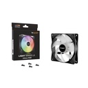 Be quiet! Cooler 12cm - light wings lx 120mm pwm (rgb, 1600rpm, 25,5db, fekete)