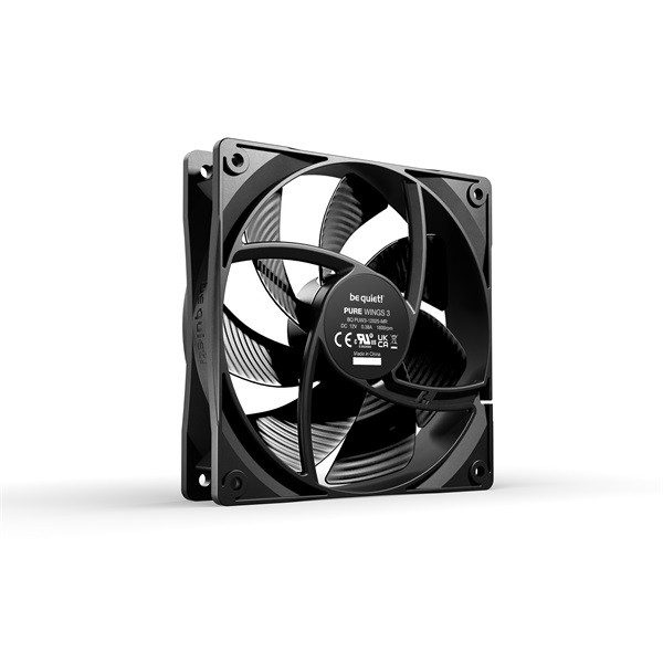 Be quiet! Cooler 12cm - pure wings 3 120mm (1600rpm, 25,5db, fekete)