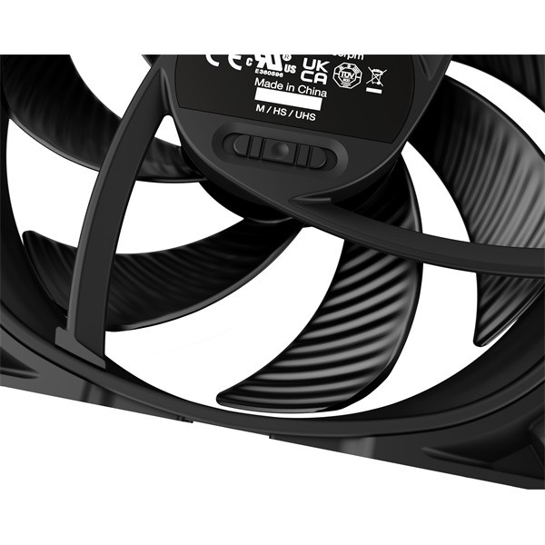 Be quiet! Cooler 12cm - silent wings pro 4 120mm pwm (3000rpm, 36,9db, fekete)