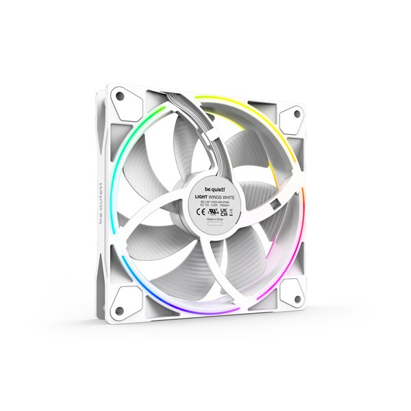 Be quiet! Cooler 14cm - light wings white 140mm pwm triple pack (rgb, 1700rpm, 20,6db, fehér)