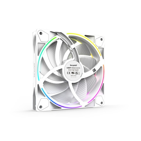 Be quiet! Cooler 14cm - light wings white 140mm pwm triple pack (rgb, 2200rpm, 31db, fehér)