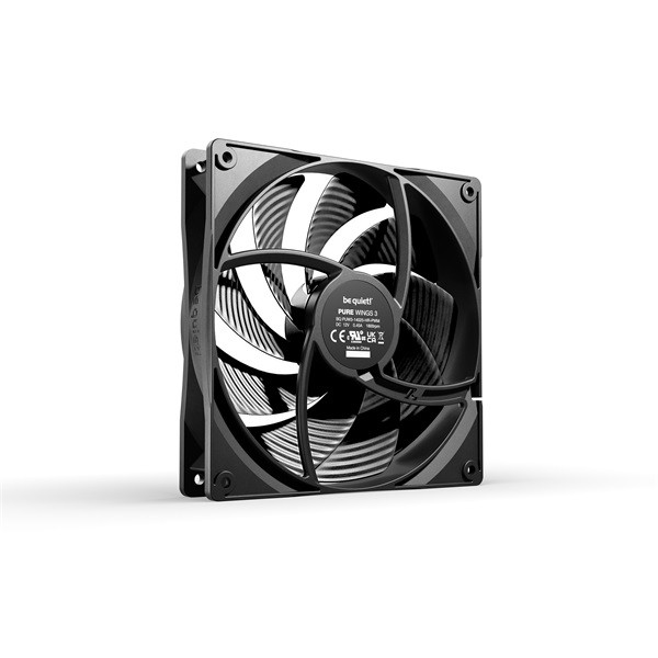 Be quiet! Cooler 14cm - pure wings 3 140mm pwm high-speed (1800rpm, 30,5db, fekete)