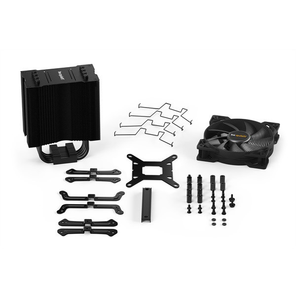 Be quiet! Cpu cooler - pure rock 2 black (amd: am4/am5; intel: 1700/1200/2066/1150/1151/1155/2011)