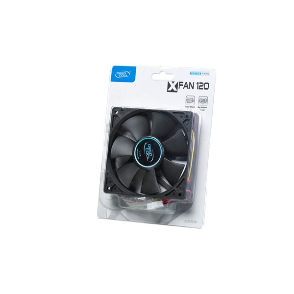 Deepcool cooler 12cm - xfan 120 (26db; max. 75,96 m3/h; 3pin csatlakozó; ház hűtésre)