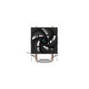 Deepcool cpu cooler - ag200 (30,5 db; max, 62,43 m3/h; 4pin csatlakozó, 2 db heatpipe, 9cm, pwm)