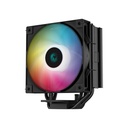 Deepcool cpu cooler - ag400 bk argb (31,6 db; max, 128,93 m3/h; 4pin csatlakozó, 4 db heatpipe, 12cm, pwm)