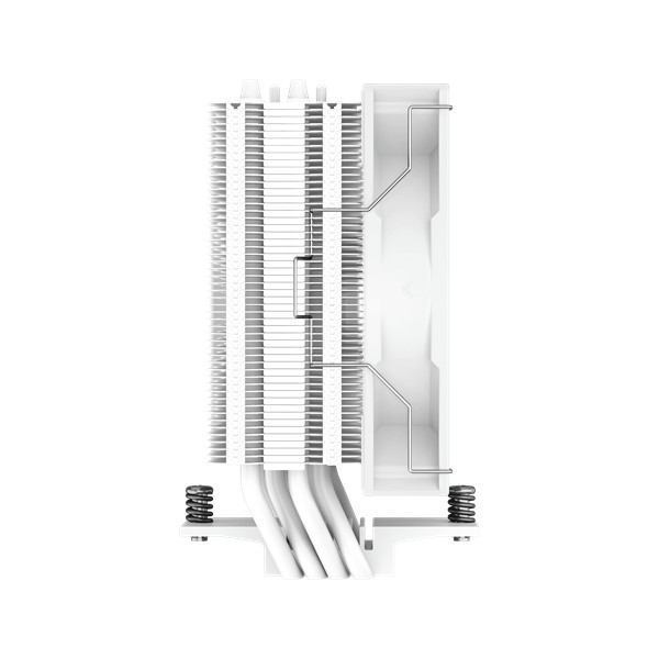 Deepcool cpu cooler - ag400 wh argb (31,6 db; max, 128,93 m3/h; 4pin, 4 db heatpipe, 12cm, pwm, a-rgb led, fehér)