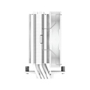 Deepcool cpu cooler - ag400 wh argb (31,6 db; max, 128,93 m3/h; 4pin, 4 db heatpipe, 12cm, pwm, a-rgb led, fehér)